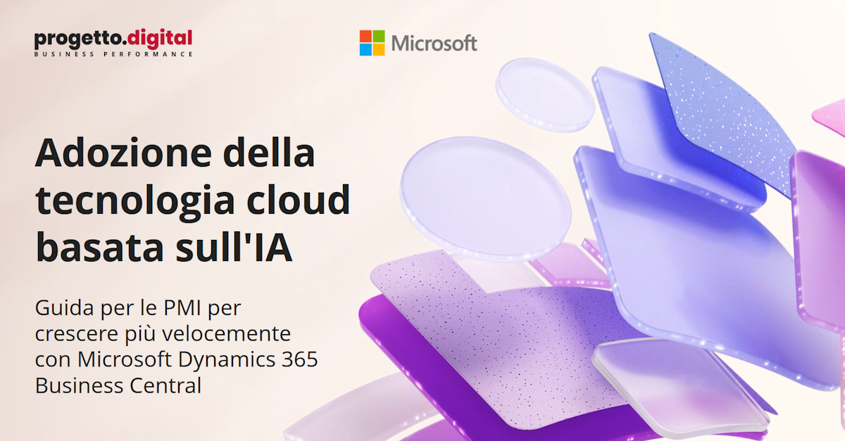 progetto.digital E-book Adozione della tecnologia cloud basata sull'IA